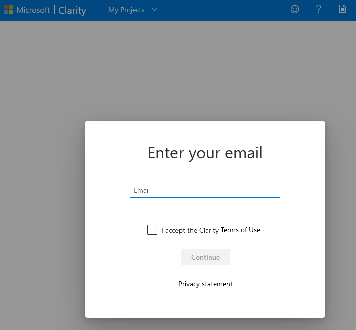 Microsoft Clarity - email